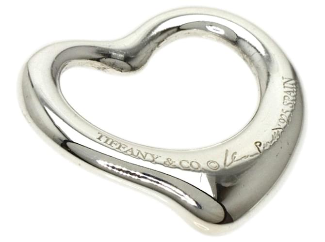 Tiffany & Co Open Heart Silvery Silver  ref.792417