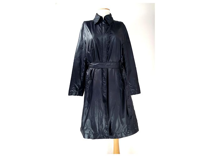 Filippa K Trenchcoat aus Nylon Schwarz