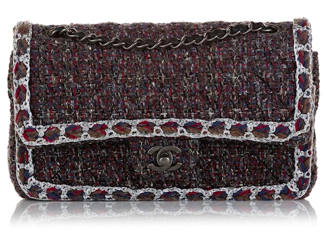 Chanel Medium Braided Tweed Flap Bag