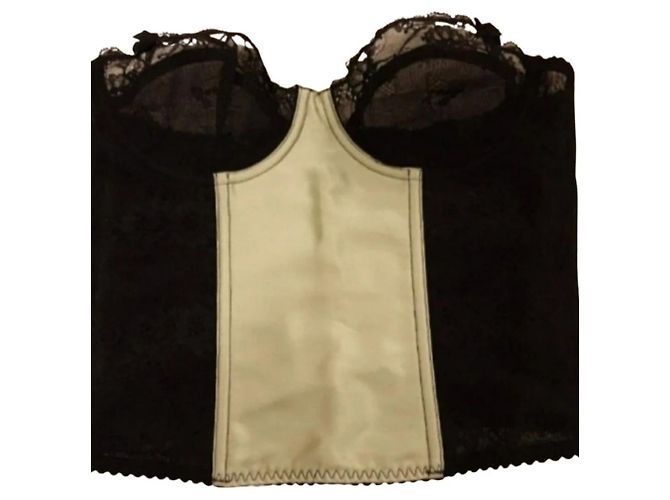 Corpete de renda e seda Burberry