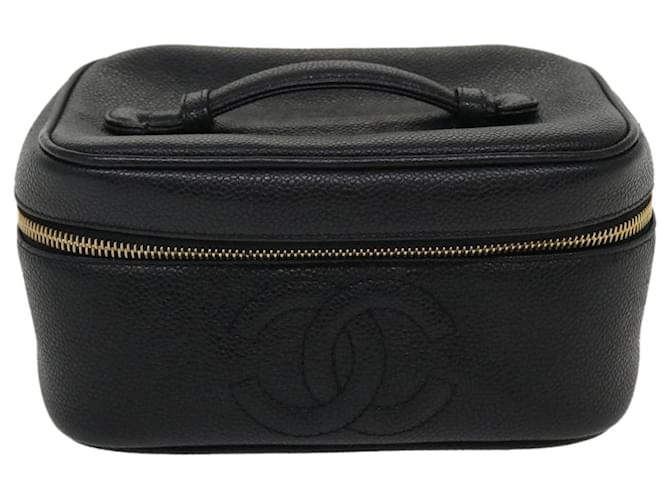 Chanel Vanity Black Leather  ref.792992