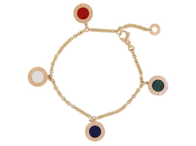 Bulgari - A two color gold, diamond and onyx bracelet with charms, Bulgari  | Jewels & Silver | Finarte, casa d'aste