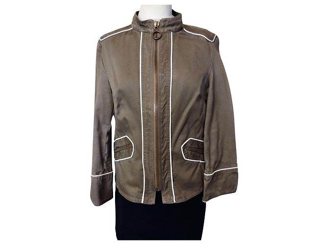 MARC JACOBS TRENDIGE JACKE 3 FLEICHEN MEDAILLONS TL ODER 40/42 Kastanie