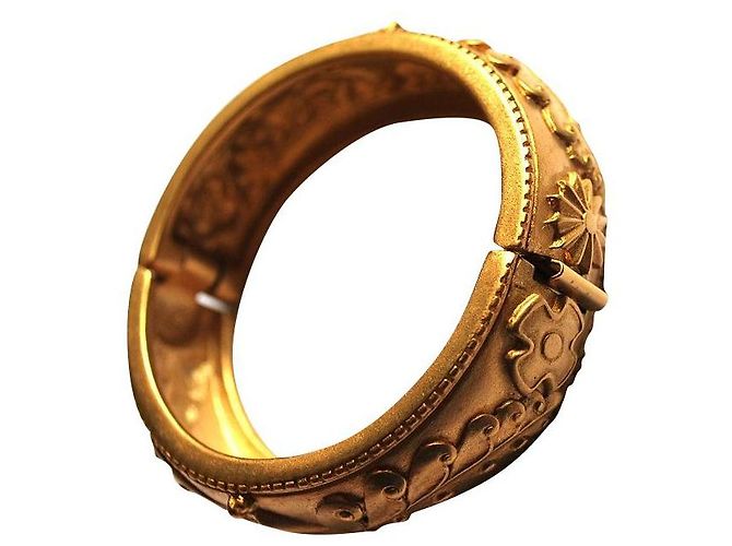Pulsera Lanvin de acero dorado