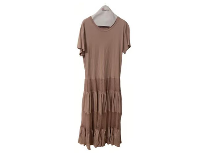 Vestido Red Valentino de algodão rosa