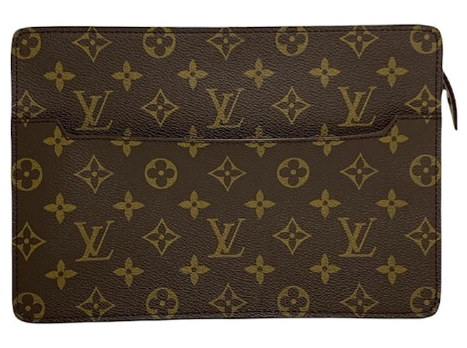 Louis Vuitton Men's Pochette Brown Cloth  ref.793638