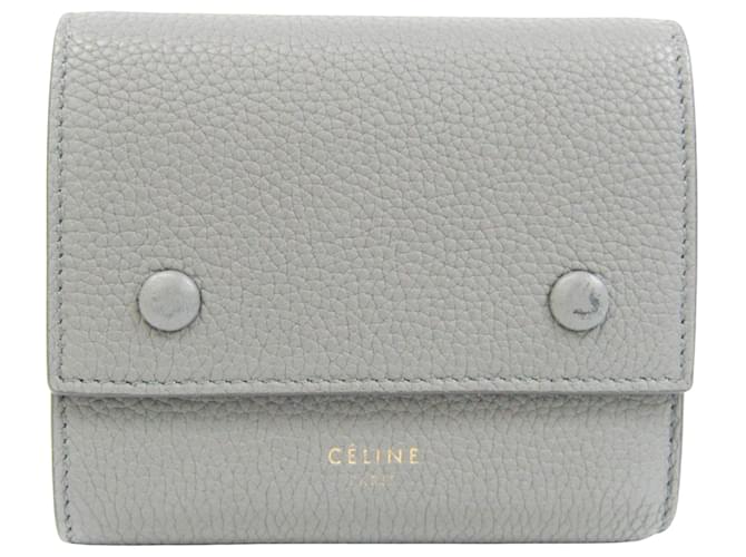 Céline Grey Leather  ref.793707