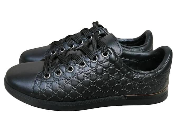 Black gucci womens trainers deals