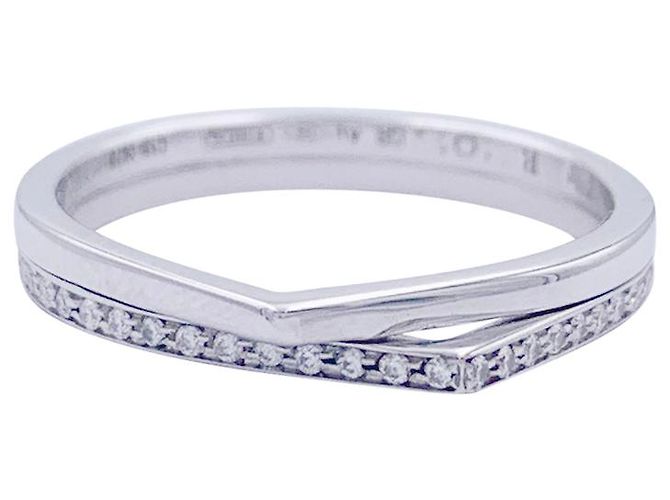 Bague Repossi, "Antifer", or blanc, diamants.