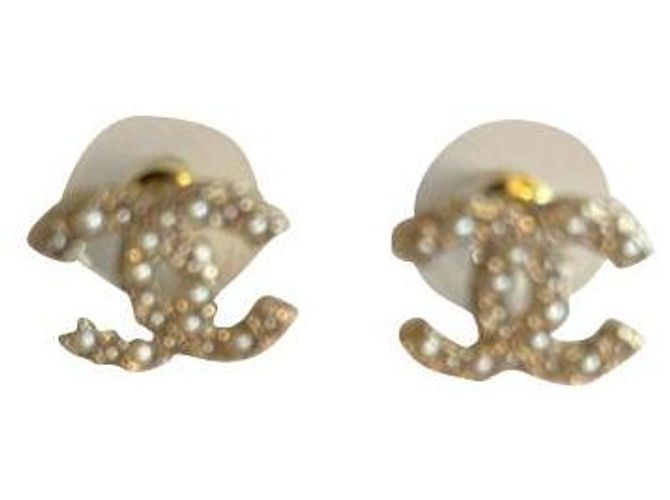 Orecchini Chanel D'oro Metallo