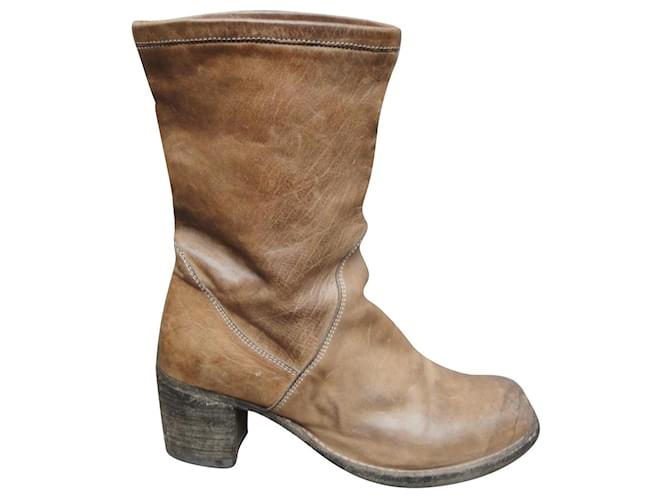 Opening Ceremony p ankle boots 37,5 Light brown Leather  ref.794068