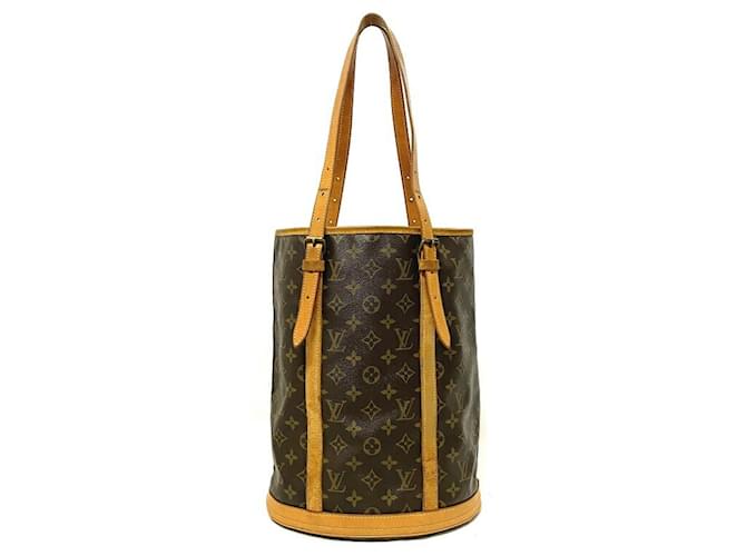 Louis Vuitton Bucket Brown Cloth  ref.794089