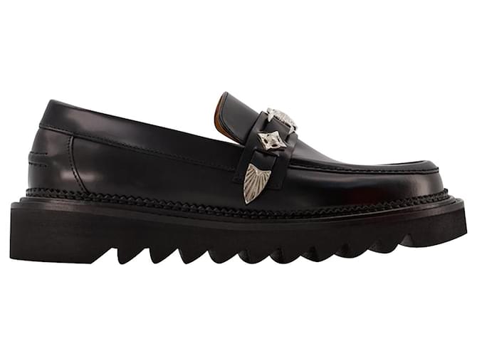 Toga Pulla AJ1253 Flat Shoes - Toga Virilis - Black - Polido 