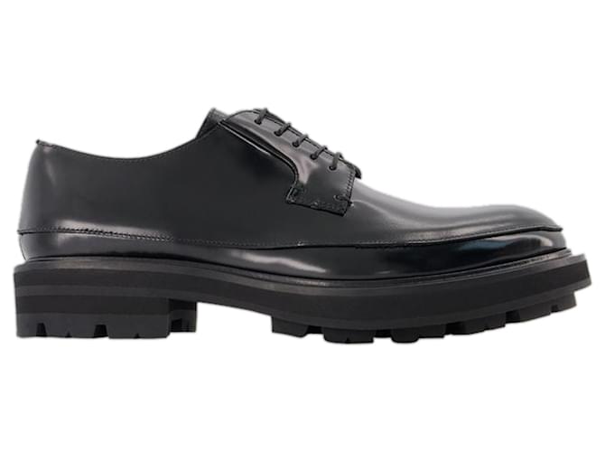 Oversized Loafers - Alexander Mcqueen -  Black - Leather  ref.794544