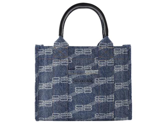 Hardware Xs W/S Bag - Balenciaga - Blue Denim - Cotton Cloth ref.794670 -  Joli Closet