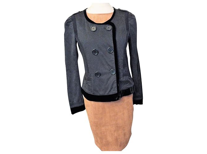 SONIA RYKIEL TRENDY JACKET 4 TEXTURES T 42