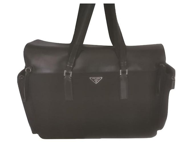 Prada Picnic Bag Pony Hair Black Hazelnut