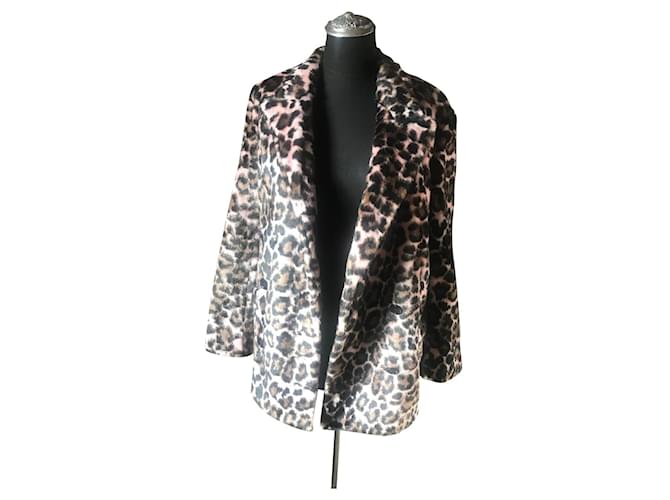 The Kooples New The koooles leopard jacket Leopard print Faux fur  ref.794767