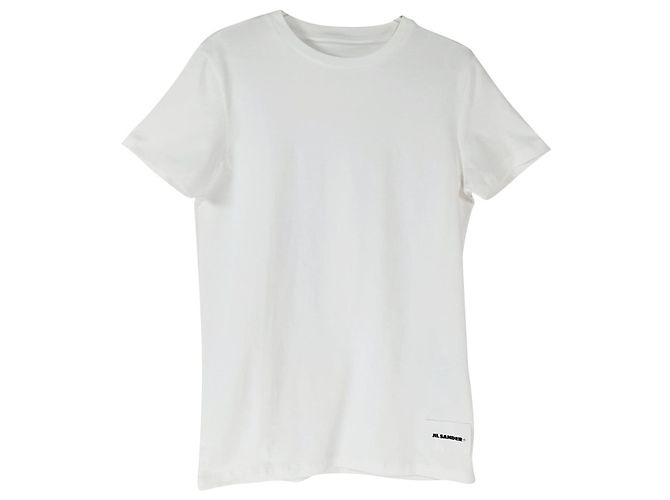 T-shirt Jil Sander bianca in cotone L Bianco