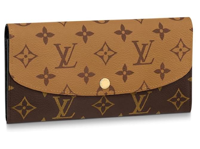 Louis Vuitton LV Emilie wallet mono reverse Brown ref.795489