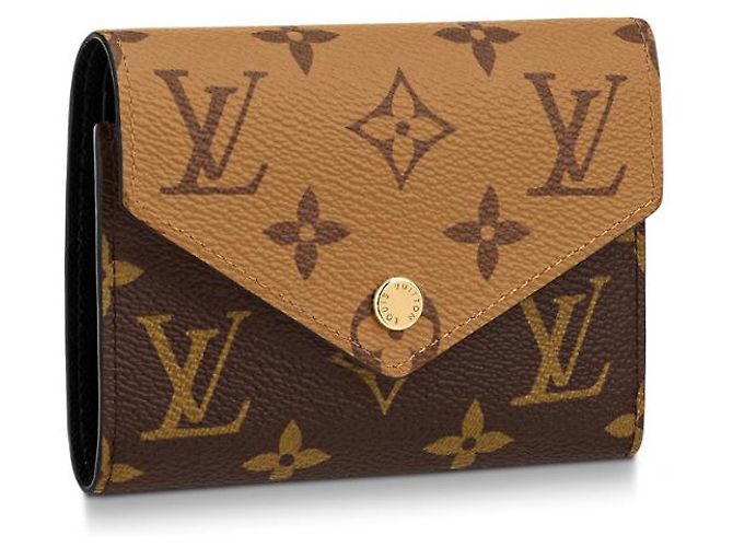 Louis Vuitton LV Victorine Geldbörse Mono Reverse Braun