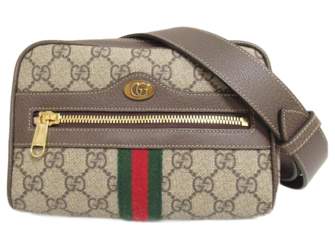 Gucci GG Supreme Ophidia Shoulder Bag Brown  ref.795670