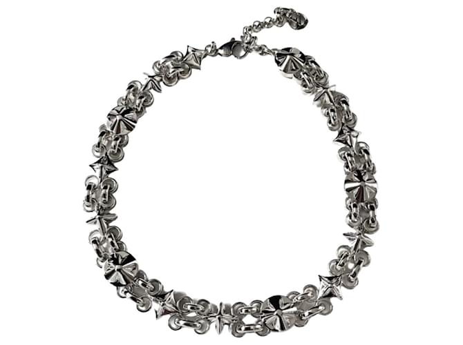 Louis Vuitton My flower necklace Silvery  ref.795698
