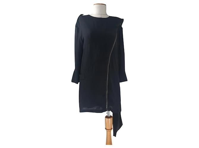 Acne Robes Polyester Noir  ref.795756