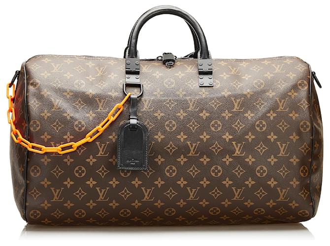 Louis Vuitton Virgil Abloh Monogram Chain Keepall Bandouliere 50