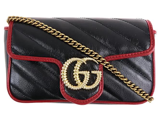 Gucci - GG Marmont Leather Cross-body Bag - Womens - Black