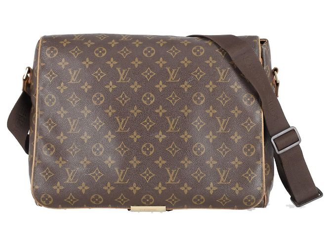 Louis Vuitton Monogram Abbesses Messenger Bag in tela marrone