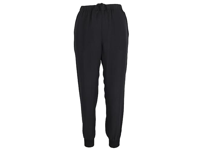Theory Lounge Pants in Black Silk  ref.795928