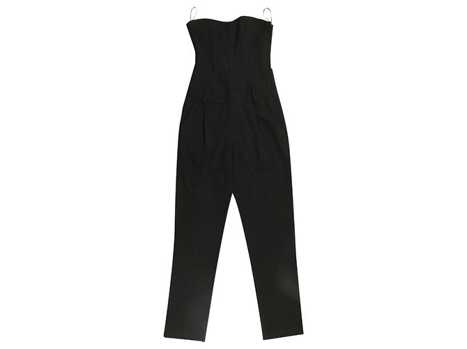 Tuta Bustier Theory in Lana Nera Nero