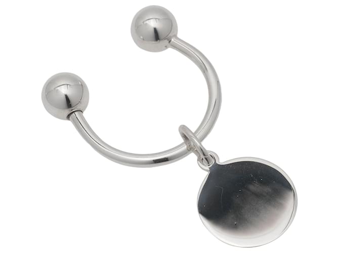 Tiffany & Co Key ring Silvery Silk  ref.795955