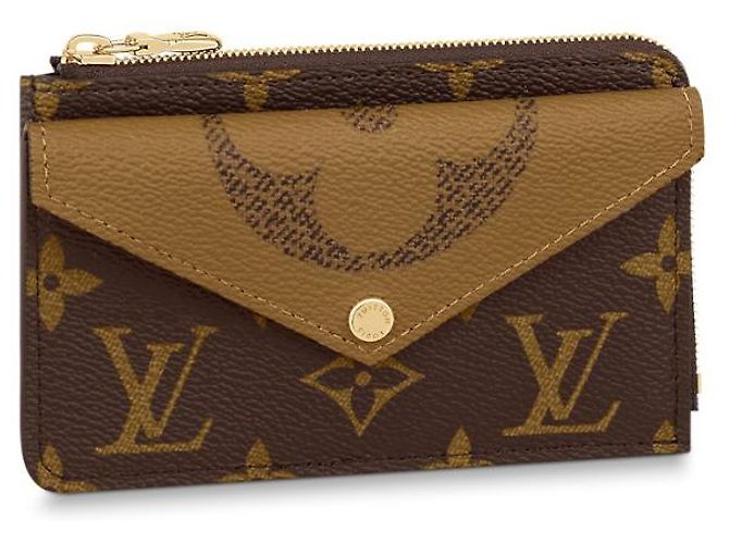 Louis Vuitton Titular do cartão LV Recto Verso Marrom
