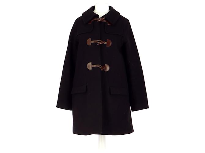 Sessun Coat Black Wool  ref.796357