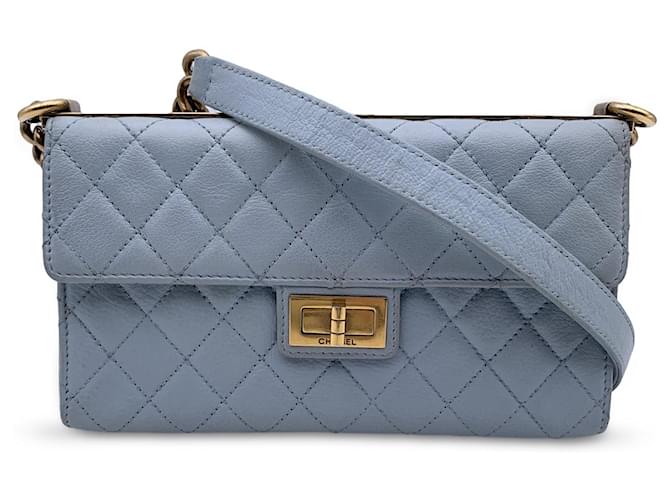 Mademoiselle Chanel Light Blue Quilted Leather Trendy Reissue Shoulder Bag  ref.796439 - Joli Closet