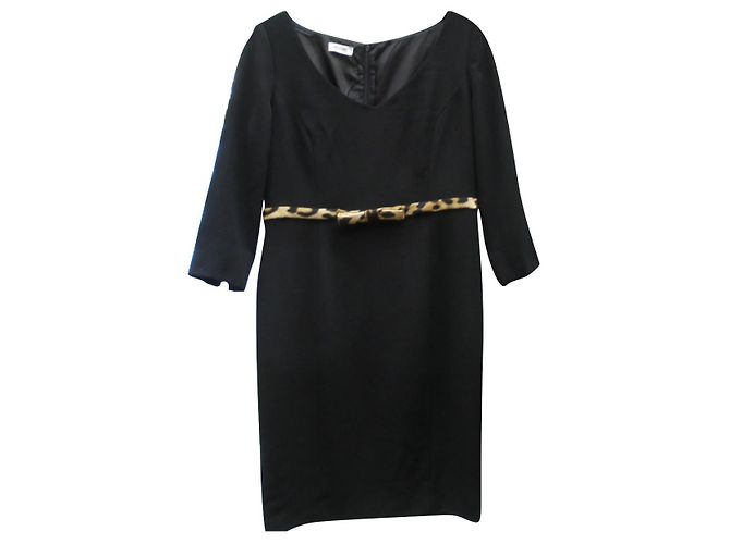 Moschino Cheap And Chic Kleid Schwarz Acetat