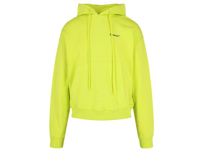 Felpa off sale white verde fluo