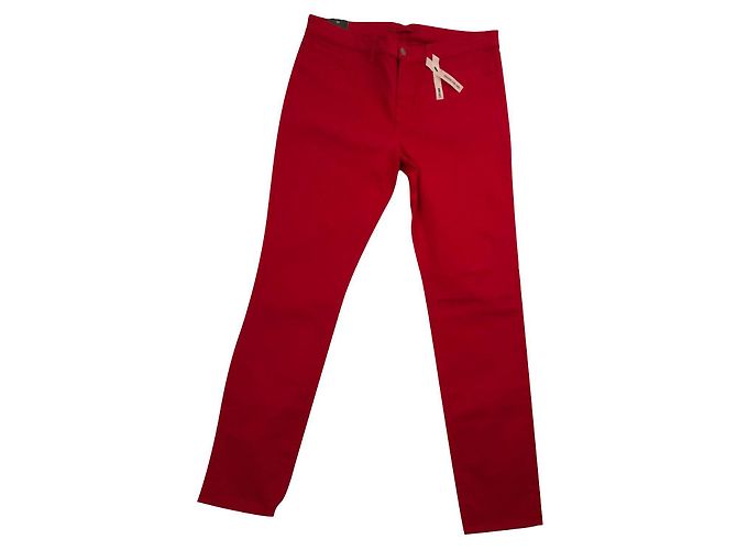 Autre Marque Jeans Skinny JBrand Rojos de Algodón y Elastano Roja