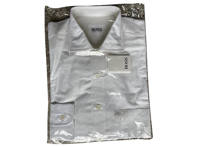 camicia classica di Hugo Boss Bianco