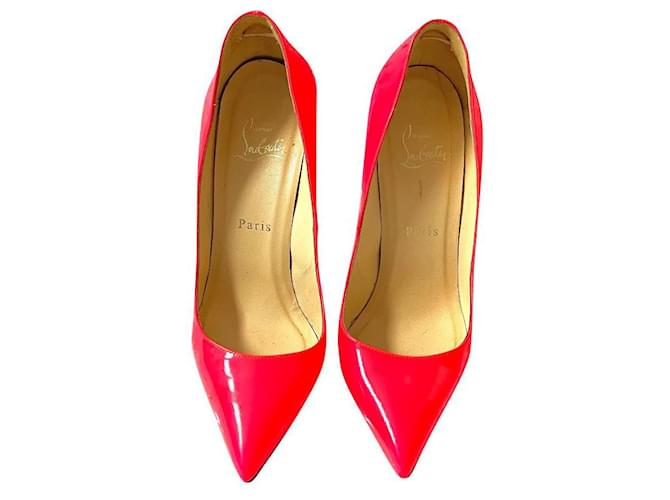 Christian Louboutin Heels Pink Patent leather  ref.796943