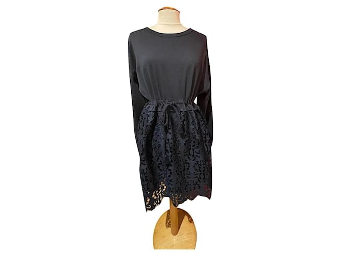 See by Chloé Dresses Navy blue Cotton Polyester  ref.796945