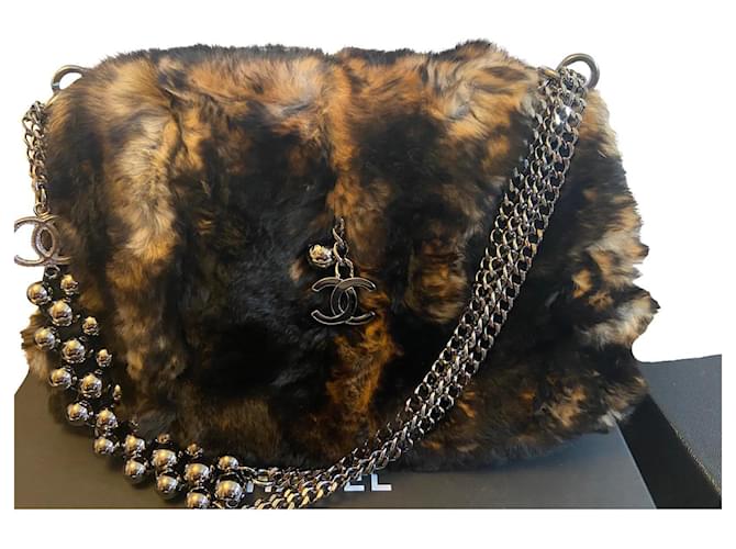 Timeless Chanel Handbags Multiple colors Fur  ref.796948