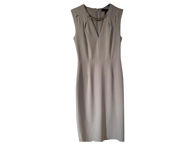 Bcbg Max Azria Dresses Grey Polyester Elastane Rayon  ref.797072