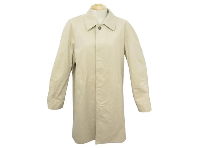 MANTEAU IMPERMEABLE BURBERRY TRENCH TAILLE L 52 BEIGE MAN JACKET COAT Polyester  ref.797145