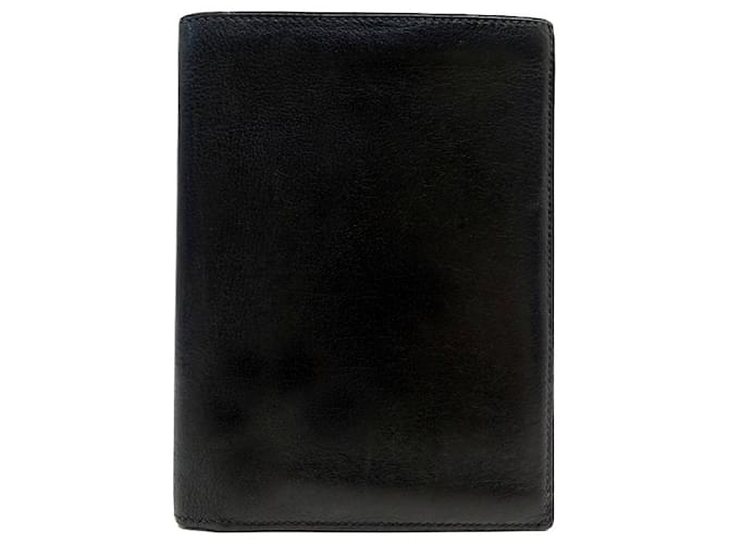 Hermès HERMES WALLET CARD HOLDER IN BLACK LEATHER WALLET CARD