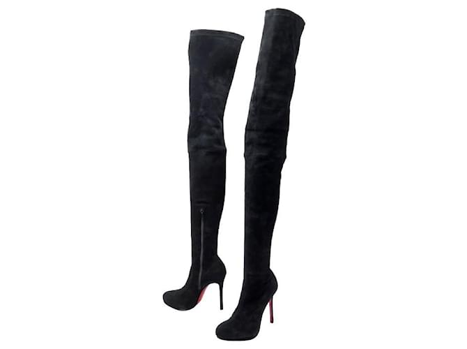 SHOES BOOTS CHRISTIAN LOUBOUTIN LOUISE XI 120 39.5 Boots