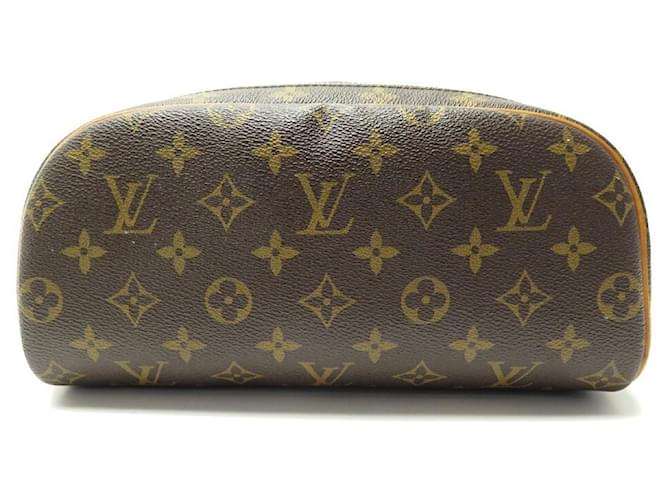 Louis Vuitton Monogram Clutch, Brown, One Size