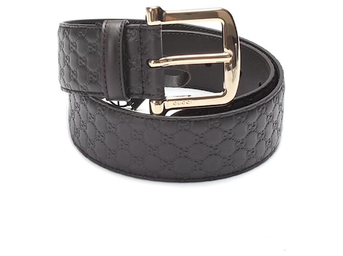 Cintur n de cuero microguccissima 281548 Casta o